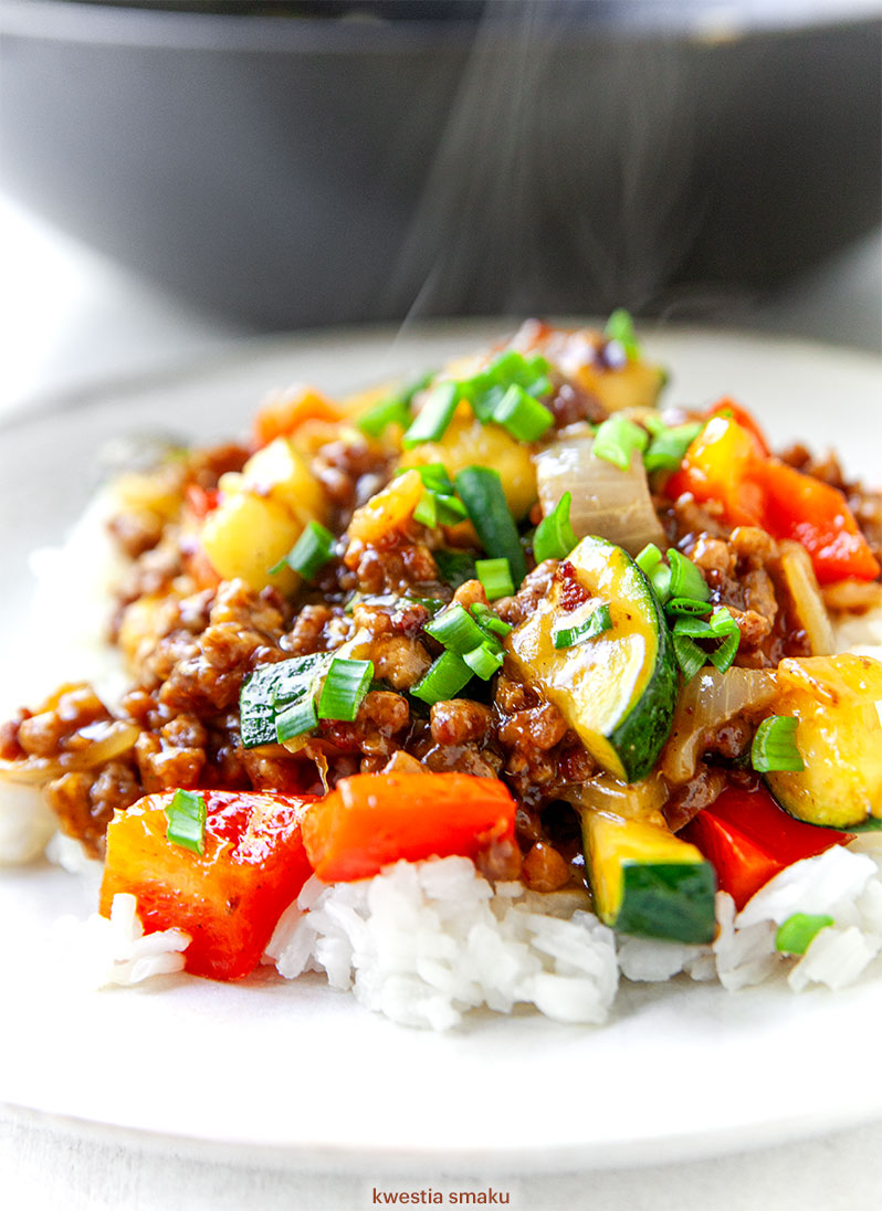 Wieprzowina stir-fry